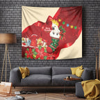 Sulphur-crested Cockatoo Christmas Australia Tapestry Aussie Xmas Sock Coquette Bow