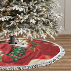 Sulphur-crested Cockatoo Christmas Australia Tree Skirt Aussie Xmas Sock Coquette Bow