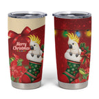 Sulphur-crested Cockatoo Christmas Australia Tumbler Cup Aussie Xmas Sock Coquette Bow
