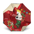Sulphur-crested Cockatoo Christmas Australia Umbrella Aussie Xmas Sock Coquette Bow