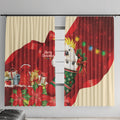 Sulphur-crested Cockatoo Christmas Australia Window Curtain Aussie Xmas Sock Coquette Bow