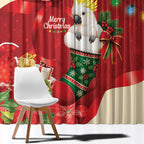 Sulphur-crested Cockatoo Christmas Australia Window Curtain Aussie Xmas Sock Coquette Bow