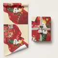 Sulphur-crested Cockatoo Christmas Australia Wrapping Paper Aussie Xmas Sock Coquette Bow