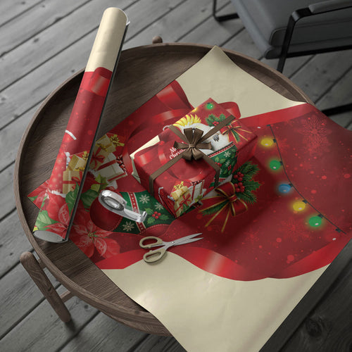 Sulphur-crested Cockatoo Christmas Australia Wrapping Paper Aussie Xmas Sock Coquette Bow
