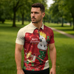 Sulphur-crested Cockatoo Christmas Australia Zipper Polo Shirt Aussie Xmas Sock Coquette Bow