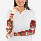Kangaroo Koala Cockatoo Christmas Australia Arm Sleeves Aussie Xmas Sock Coquette Bow