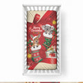 Kangaroo Koala Cockatoo Christmas Australia Baby Bed Cover Aussie Xmas Sock Coquette Bow
