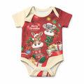 Kangaroo Koala Cockatoo Christmas Australia Baby Onesie Aussie Xmas Sock Coquette Bow