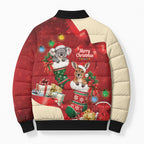Kangaroo Koala Cockatoo Christmas Australia Bomber Puffer Jacket Aussie Xmas Sock Coquette Bow