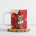 Kangaroo Koala Cockatoo Christmas Australia Ceramic Mug Aussie Xmas Sock Coquette Bow