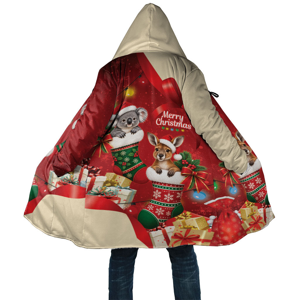 Kangaroo Koala Cockatoo Christmas Australia Cloak Aussie Xmas Sock Coquette Bow