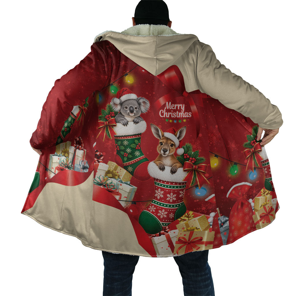 Kangaroo Koala Cockatoo Christmas Australia Cloak Aussie Xmas Sock Coquette Bow