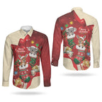 Kangaroo Koala Cockatoo Christmas Australia Couples Matching Summer Maxi Dress and Long Sleeve Button Shirt Aussie Xmas Sock Coquette Bow