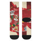 Kangaroo Koala Cockatoo Christmas Australia Crew Socks Aussie Xmas Sock Coquette Bow