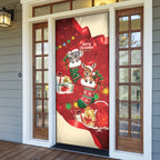 Kangaroo Koala Cockatoo Christmas Australia Door Cover Aussie Xmas Sock Coquette Bow