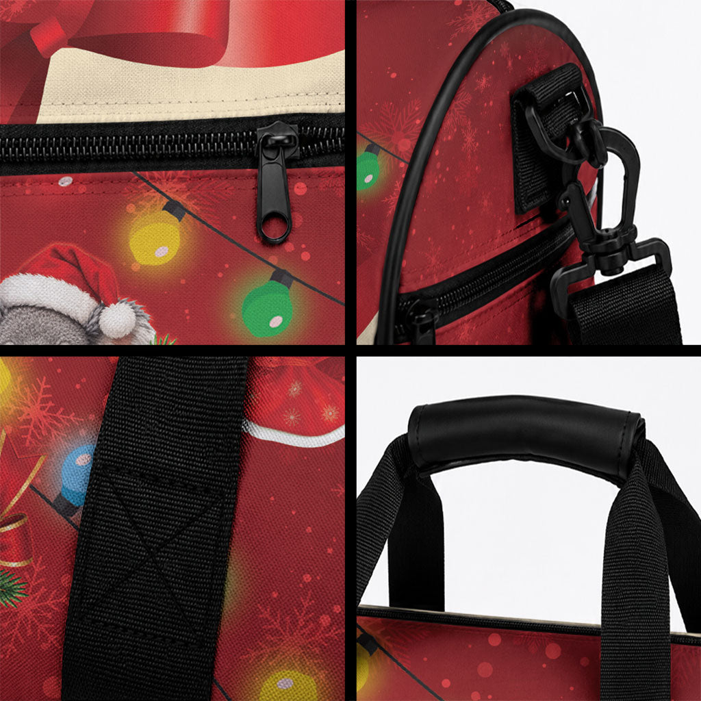 Kangaroo Koala Cockatoo Christmas Australia Duffle Bag Aussie Xmas Sock Coquette Bow