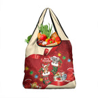 Kangaroo Koala Cockatoo Christmas Australia Grocery Bag Aussie Xmas Sock Coquette Bow