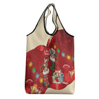 Kangaroo Koala Cockatoo Christmas Australia Grocery Bag Aussie Xmas Sock Coquette Bow