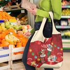 Kangaroo Koala Cockatoo Christmas Australia Grocery Bag Aussie Xmas Sock Coquette Bow