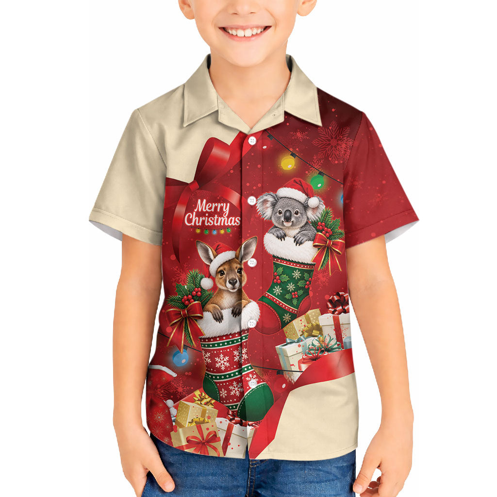 Kangaroo Koala Cockatoo Christmas Australia Hawaiian Shirt Aussie Xmas Sock Coquette Bow