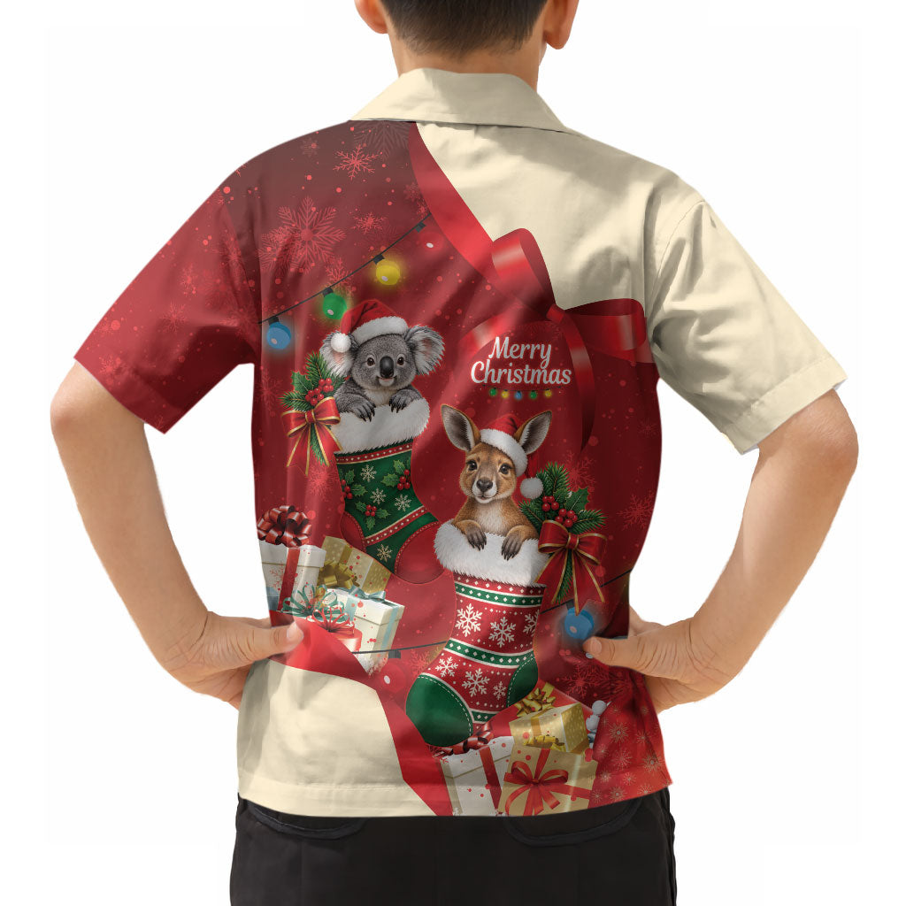 Kangaroo Koala Cockatoo Christmas Australia Hawaiian Shirt Aussie Xmas Sock Coquette Bow
