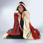 Kangaroo Koala Cockatoo Christmas Australia Hooded Blanket Aussie Xmas Sock Coquette Bow