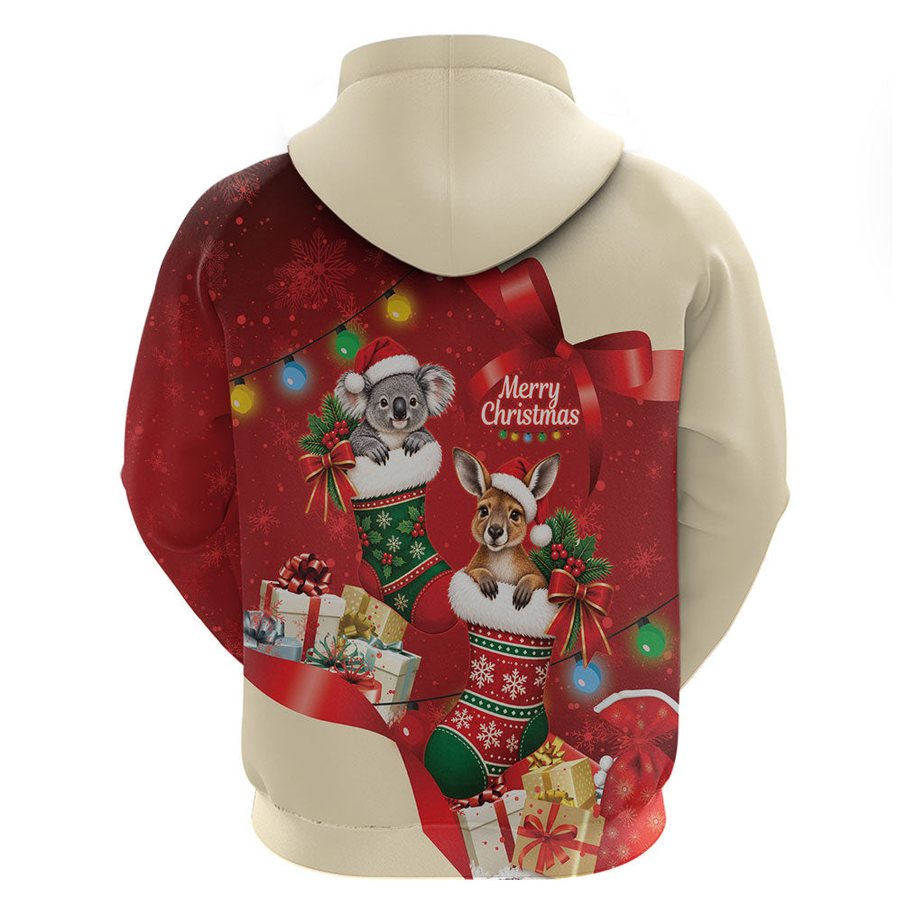 Kangaroo Koala Cockatoo Christmas Australia Hoodie Aussie Xmas Sock Coquette Bow