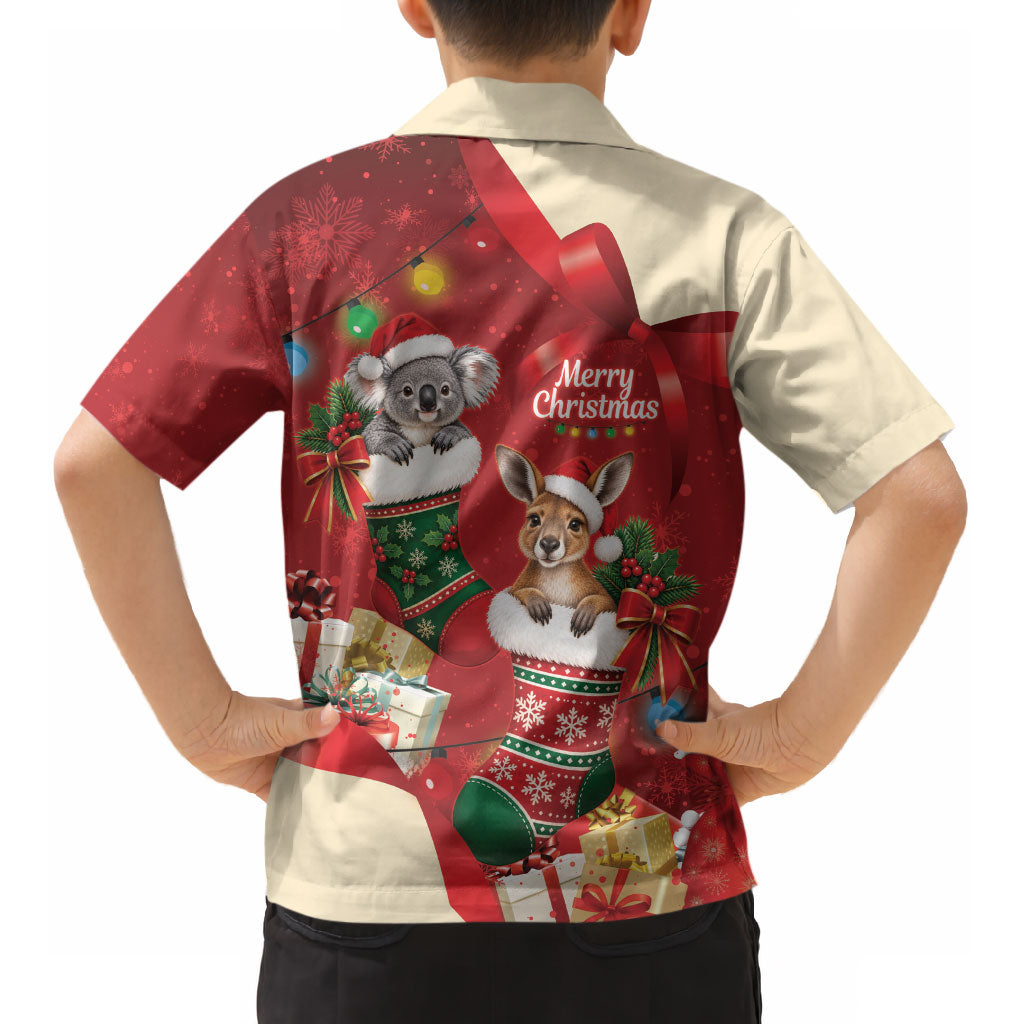 Kangaroo Koala Cockatoo Christmas Australia Kid Hawaiian Shirt Aussie Xmas Sock Coquette Bow