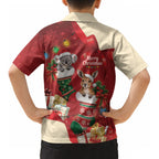 Kangaroo Koala Cockatoo Christmas Australia Kid Hawaiian Shirt Aussie Xmas Sock Coquette Bow