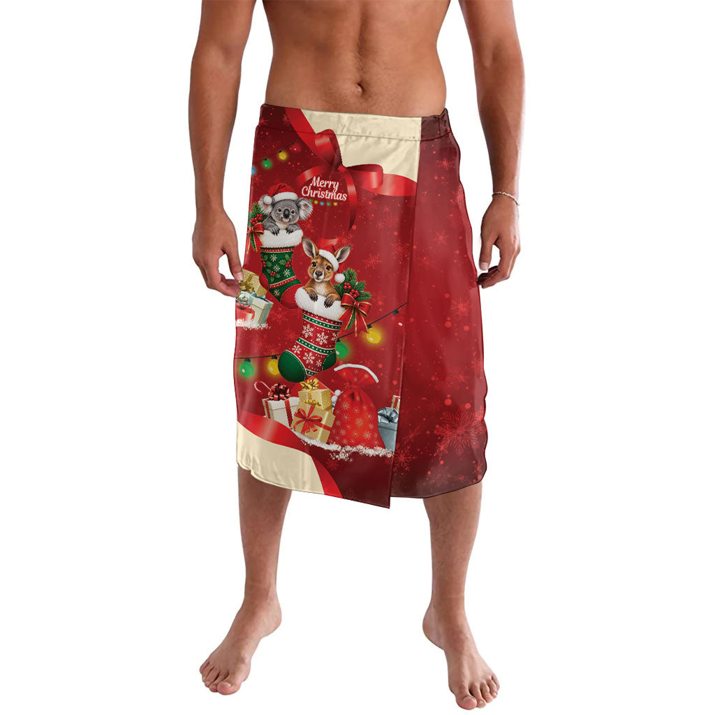 Kangaroo Koala Cockatoo Christmas Australia Lavalava Aussie Xmas Sock Coquette Bow
