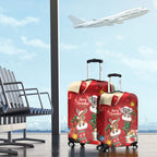 Kangaroo Koala Cockatoo Christmas Australia Luggage Cover Aussie Xmas Sock Coquette Bow