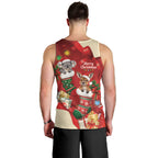 Kangaroo Koala Cockatoo Christmas Australia Men Tank Top Aussie Xmas Sock Coquette Bow
