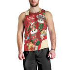 Kangaroo Koala Cockatoo Christmas Australia Men Tank Top Aussie Xmas Sock Coquette Bow