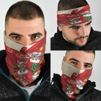 Kangaroo Koala Cockatoo Christmas Australia Neck Gaiter Aussie Xmas Sock Coquette Bow