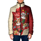 Kangaroo Koala Cockatoo Christmas Australia Padded Jacket Aussie Xmas Sock Coquette Bow
