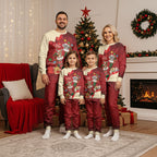 Kangaroo Koala Cockatoo Christmas Australia Christmas Pajama Set Aussie Xmas Sock Coquette Bow