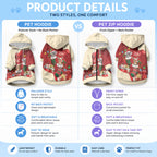 Kangaroo Koala Cockatoo Christmas Australia Pet Hoodie Aussie Xmas Sock Coquette Bow