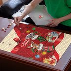Kangaroo Koala Cockatoo Christmas Australia Puzzle Aussie Xmas Sock Coquette Bow