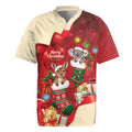 Kangaroo Koala Cockatoo Christmas Australia Rugby Jersey Aussie Xmas Sock Coquette Bow