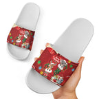 Kangaroo Koala Cockatoo Christmas Australia Slide Sandals Aussie Xmas Sock Coquette Bow