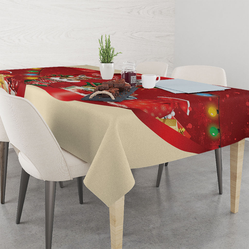 Kangaroo Koala Cockatoo Christmas Australia Tablecloth Aussie Xmas Sock Coquette Bow