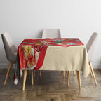Kangaroo Koala Cockatoo Christmas Australia Tablecloth Aussie Xmas Sock Coquette Bow