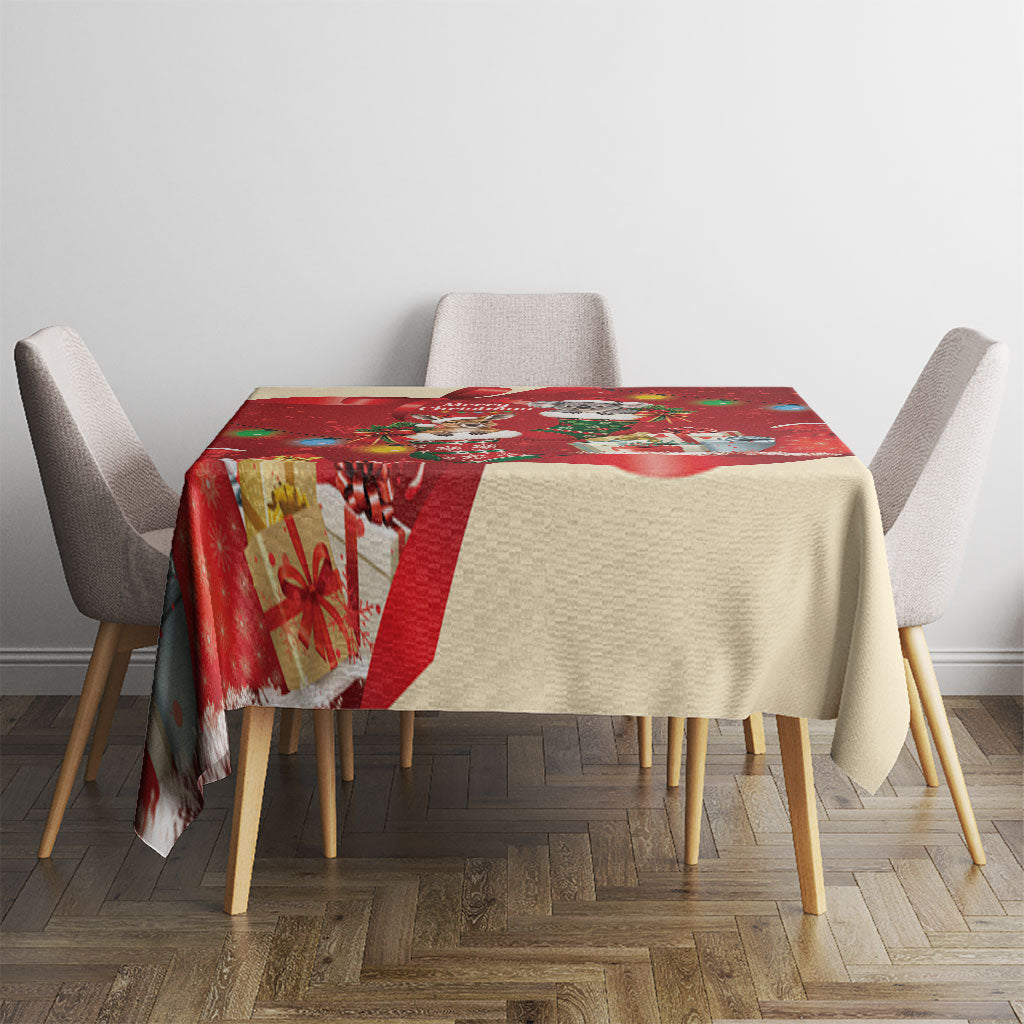 Kangaroo Koala Cockatoo Christmas Australia Tablecloth Aussie Xmas Sock Coquette Bow
