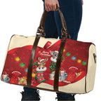 Kangaroo Koala Cockatoo Christmas Australia Travel Bag Aussie Xmas Sock Coquette Bow