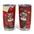 Kangaroo Koala Cockatoo Christmas Australia Tumbler Cup Aussie Xmas Sock Coquette Bow
