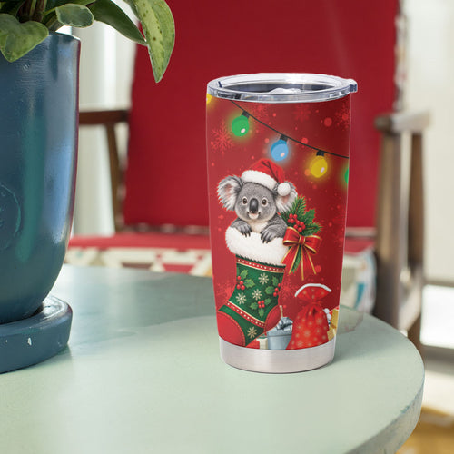 Kangaroo Koala Cockatoo Christmas Australia Tumbler Cup Aussie Xmas Sock Coquette Bow