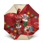 Kangaroo Koala Cockatoo Christmas Australia Umbrella Aussie Xmas Sock Coquette Bow