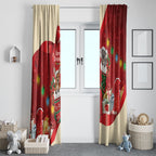 Kangaroo Koala Cockatoo Christmas Australia Window Curtain Aussie Xmas Sock Coquette Bow