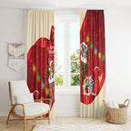 Kangaroo Koala Cockatoo Christmas Australia Window Curtain Aussie Xmas Sock Coquette Bow