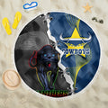 personalised-panthers-and-cowboys-rugby-beach-blanket-sporty-version